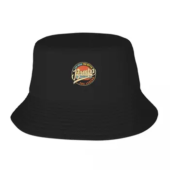 Bompa האדם את המיתוס, האגדה בציר גרסה קלאסית חולצה שחורה התאמה אישית חולצת טי דלי כובע תה כובעים גברים כובע נשים