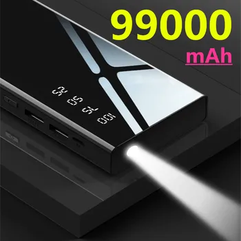 בנק כוח 99000mAh עם 22.5 W משטרת טעינה מהירה Powerbank נייד מטען סוללות עבור iPhone 14 13 12 Pro מקס Xiaomi
