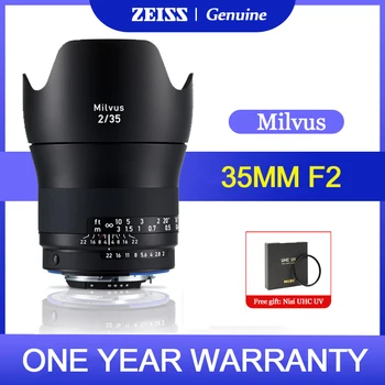 ZEISS Milvus 35mm f2 זי מסגרת מלאה עדשה Canon EF ניקון F מצלמה SLR כמו 5D SL3 T7 D750 D810 D3x D610 Df Z CAM-E2 F6 F8 S6