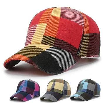 חיצוני שמש כובע נשים גברים משובץ כובעי בייסבול חוצות מגניב הגברת זכר שמש כובע כובע לנשים גברים אופנה כובעים לגברים גולף קאפ