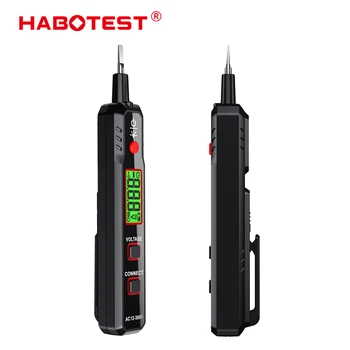 HABOTEST HT89 ללא מגע AC בודק מתח 12-300V דיגיטלי גלאי מתח חשמלאי כלים מברג חשמלי מבחן עט