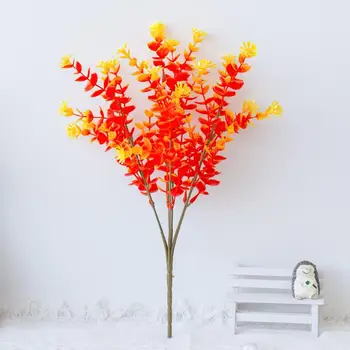 מרקם מדומה צמחים מעודן מדומה צמח אוסף מציאותית לטווח ארוך פרחים מלאכותיים עבור גן בית לשפר