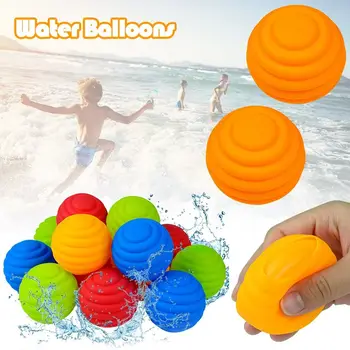 4PCS החוף החדש משחק מסיבת בריכה מים משחק קרב סופג כדור להתיז כדורי פצצת מים בלוני מים
