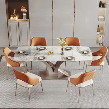בהיר הלוח נשלף תה שולחן האוכל בבית דירות קטן מודרני מינימליסטי מלבני מתקפל שולחן כיסא משולב