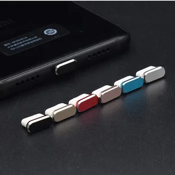 3Pcs יוקרה מתכת אבק תקע USB Type C טלפון נייד יציאת טעינה Dustplugs עבור Xiaomi פוקו Redmi Samsung Huawei Dustproof כיסוי