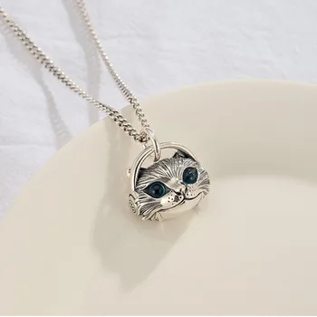 אישיות בנות לובש אוזניות חתול שרשרת תליון קניות סוודר כל-התאמת תכשיטים מתנה תכשיטים