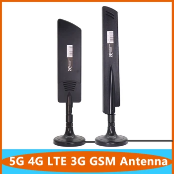 פס רחב 5G 4G 3G GSM אומני נתב אנטנת רווח גבוה 22dbi 600~6000Mhz חיצוני אומני WiFi אווירי עם TS9 SMA RPSMA זכר מגנטי