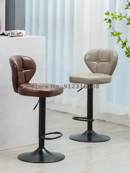 כיסא בר ההרמה וסיבוב מודרניים פשוטים כסא בר משק בית קבלה, בר הכיסא אופנה רגל גבוהה צואה