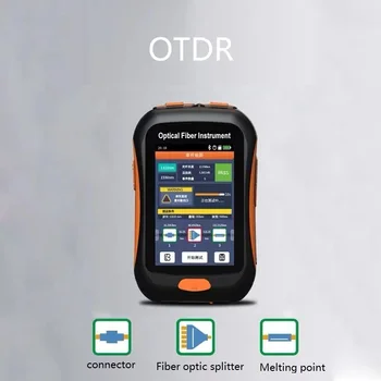 למדוד פעיל סיבים לחיות הבדיקה מסך מגע OTDR FTTH 1550nm סיב אופטי Reflectometer עם OPM VFL שמחלקת חקירת תקריות ירי אירוע המפה