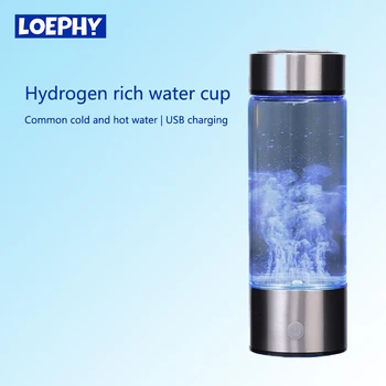 LOEPHY נייד מימן מים עשירים גנרטור ריכוז גבוה של מימן הבקבוק לכוס זכוכית מסנן מים חשמלי