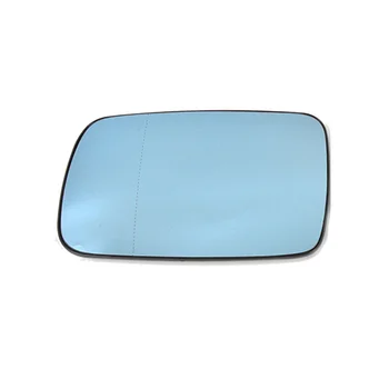 1Pair המכונית האחורית בצד דלת מראה זכוכית כחולה עדשות מחוממת E46 E65 E66 E67 2001-2008 51167028427 51167028428