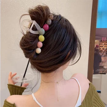 אופנה קשת ממתקים שיער צבתות סרטנים עבור בנות הקוקו ורצוף שיער קליפים הכובעים נשים סטיילינג כלים קוריאנים אביזרים לשיער