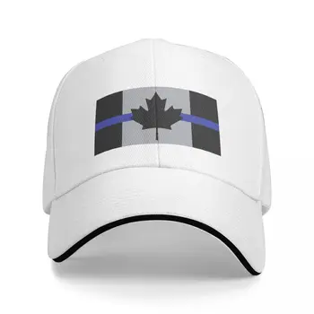קנדה מאופקת דגל קו כחול כובע מצחייה, כובעי mens כובעים לנשים