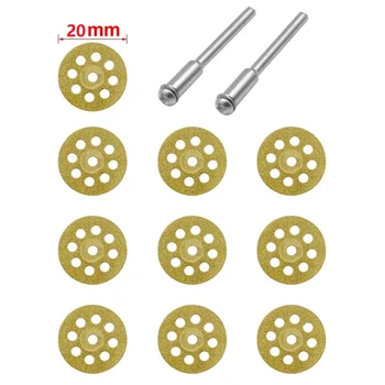 10pcs 20/22/25/30mm חיתוך דיסקים שמונה חור חיתוך יהלום גלגל 3 מ 