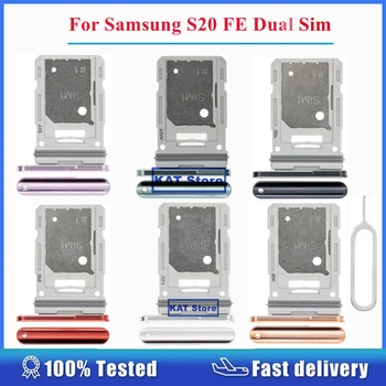 עבור Samsung Galaxy S20-פה. מחזיק כרטיס ה SIM-חריץ ה-Sim כפול מגש עם הוצאת הסיכה כלי החלפת חלקים