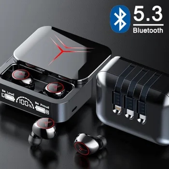 M88plus אלחוטית Bluetooth אוזניות In-ear Bluetooth 5.3 אוזניות עם 3 תשלום כבלים Stero מוסיקה ספורט אוזניות עם מיקרופון