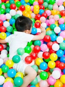 50 יח/הרבה פלסטיק רך בריכת כדורים, צעצועים ידידותי לסביבה בריכת כדור גל האוקיינוס בריכת כדורים כדורים צבעוניים עם שקית אחסון לילדים