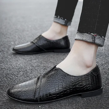 חדש זכר נוח נעליים מזדמנים עור אמיתי עבור גברים גברים שמלת נעליים Elegantes זכר נהיגה נעליים 2023 נעלי גברים