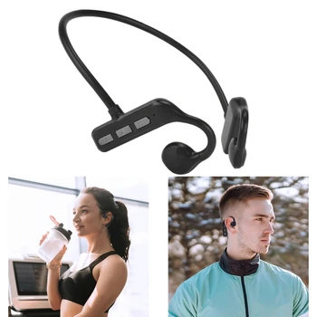אלחוטית עצם הולכה אוזניות Bluetooth תואם-5.3 ספורט אוזניות עם מיקרופון Sweatproof על ריצה.
