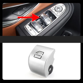 המכונית הפנים חלון גבוה מתאים מרים כפתור התקנה קלה להחליף כובע שליטה מתגים מאסטר מכוניות רכב אביזרי שמאל