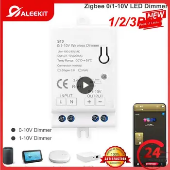 1/2/3PCS ZigBee 3.0 אור LED דימר בקר AC100-270V 0-10V 1-10VSmart הביתה APP עבור Smartthings Tuya רכזת אקו פלוס אלקסה