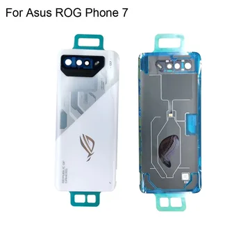 חזרה הסוללה כיסוי אחורי עבור Asus רוג ' Phone 7 דלת הסוללה דיור מקרה כיסוי אחורי מצלמה זכוכית Asus Rog7