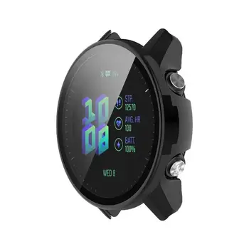 קשה המחשב במקרה עם מזג זכוכית מגן מסך עבור Forerunner955 ה-GPS פועל Smartwatch מגן Case כיסוי אביזרים