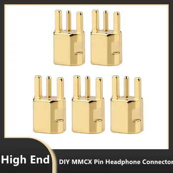 DIY מחבר MMCX Shure בריליום נחושת אוזניות Pin MMCX נקבה תקע אודיו ג 