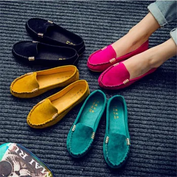בתוספת גודל 35-40 נשים דירות נעלי 2023 נעליים ממתקים צבע שטוח להחליק על נעלי בלט שטוחות, נוח בנות נעל נעליים Mujer