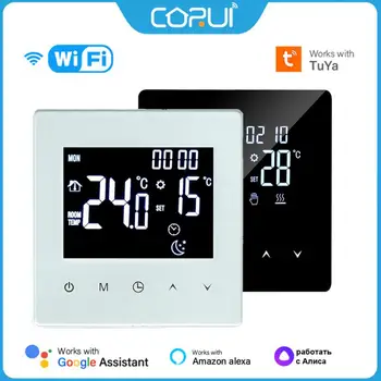 CORUI Tuya WIFI חכם תרמוסטט 3/16A חשמלי קומה חימום מים בדוד החימום הטמפרטורה על הבית של Google אלקסה אליס