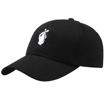 אופנה כותנה אוהב מחוות אצבע רקמה כובעי Snapback כובעי בייסבול עבור גברים, נשים, מתכוונן למבוגרים נסיעות קאפ