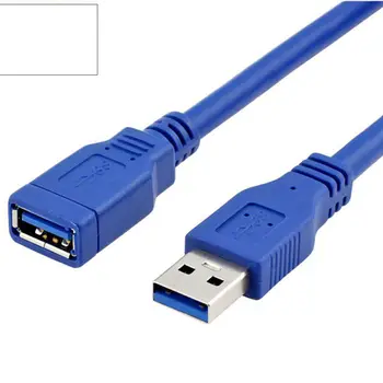 USB 3.0 זכר ל-USB 3.0 נקבה חיצוני נייד קשיח, כונן USB במחשב הרחבה כבל 0.3 מ ' -3MUSB הרחבה כבל