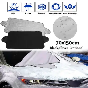 שמשיה לכסות ללבוש עמיד UV-הגנה Dustproof חום הגנה עמיד למים רכב השמשה הקדמית כיסוי שלג