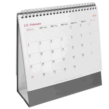 עצמאי לוח שנה חודשי קישוט 2024 לוח השנה אנכי שולחן בבית שולחן העבודה של Office
