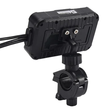1080P עמיד למים אופנוע המצלמה DVR אופנוע Dashcam 3 אינץ מול & מצלמה אחורית וידאו מקליט DVR שחור