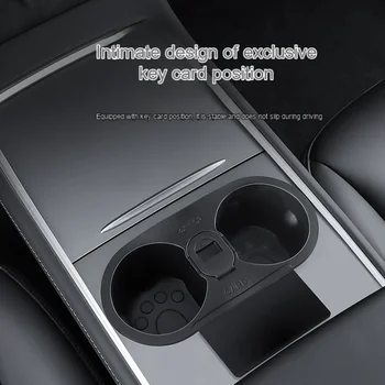 המכונית אחסון החלים טסלה מים לכוס Mode3/Y שליטה מרכזית מגביל את המאפרה סוג מים לכוס אביזרים
