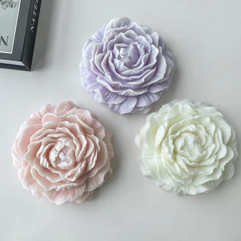DIY פרח אדמונית סיליקון עובש יצירתי הכנת נרות פרחים בעבודת יד סבון שרף יציקת גבס תוצרת בית, מכונית ארומתרפיה