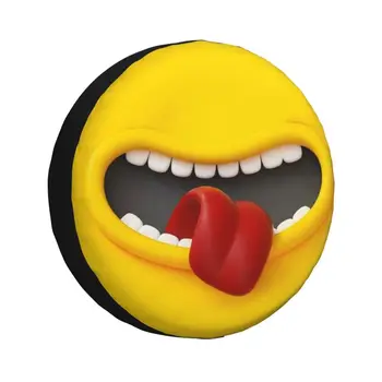 מצחיק שיניים עם אדום ארוך, הלשון, הפה, הפנים צמיג רזרבי כיסוי עבור סוזוקי Mitsubish שטח קרוואן קרוואן גלגל רכב מגיני אביזרים