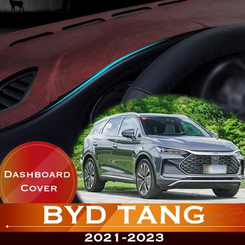 עבור לפיד טאנג DM EV 2021-2023 לוח המחוונים במכונית להימנע אור משטח נגינה פלטפורמה השולחן כיסוי עור אנטי להחליק דאש מחצלת אביזרים