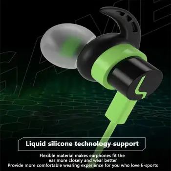 3.5 mm המשחק ב-האוזן אוזניות מסוג-c שטוח יסודות המשחק ב-האוזן אוזניות רגיל מתאים עבור Huawei כדור אוזניות