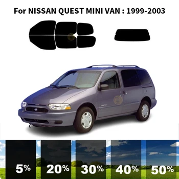 Precut nanoceramics המכונית UV גוון חלון ערכת רכב חלון סרט ניסן QUEST מיני ואן 1999-2003