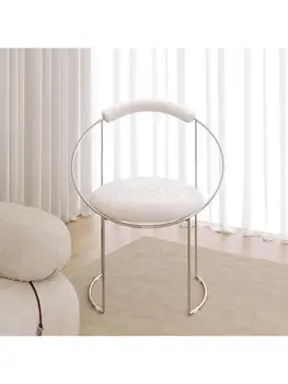 אור יוקרה האוכל הכיסא משענת כיסא איפור השידה צואה הסלון ספה אחת הכיסא נטו אדום מניקור הכיסא המודרני