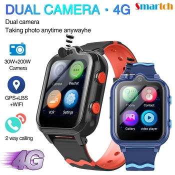 4G ילדים Smartwatch עם מיקום GPS ילדים AGPS קילו WiFi SOS מצלמה כפולה חכמה שעונים עמיד למים 900mAh השמעת מוסיקה