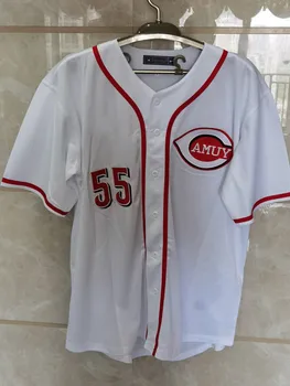 תפירה בייסבול החולצה מותאמת אישית אופנה הבייסבול ג ' רזי רקמה את השם/מספר שרוול קצר ספורט עבור זכר/גברת
