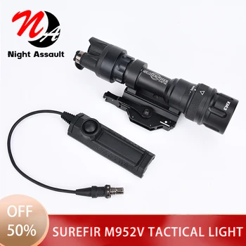 טקטי Surefir M952V LED גרסה סופר מבריק צד WADSN פנס הנשק המנורה הצופים עם אורות מתג לחץ מרוחק