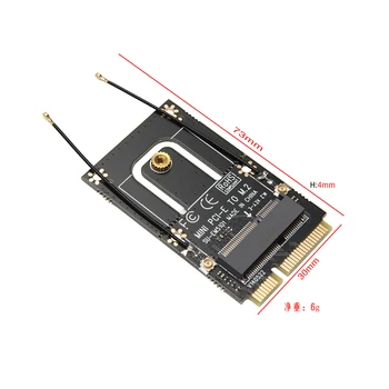 1pc M. 2 NGFF כדי Mini PCI-E (PCIe+USB) מתאם עבור M. 2 Wifi Bluetooth אלחוטית Wlan כרטיס מידע AX200 9260 8265 8260 עבור מחשב נייד