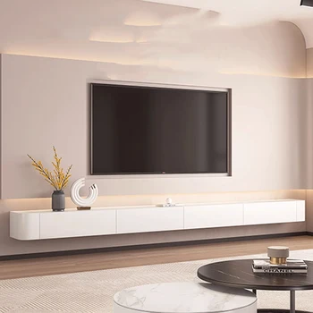 המעמד השינה טלוויזיה עומד בסלון מעמודי התווך מדפים ניידים בטלוויזיה עומד לבן בסלון Muebles Hogar ריהוט מודרני