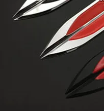 1 זוג 3D כרום שחור אדום סמל התג המדבקה מדבקת לוגו פנדר צד מתכת לגולף MK4 MK5 גולף GTI MK6 5 6 7