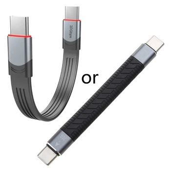 משטרת 60W 3 כבלים מוסמך 40Gbps סוג C C USB מהיר USB C עבור ה-MACBOOK מטען כבל נתונים Emark צ ' יפ