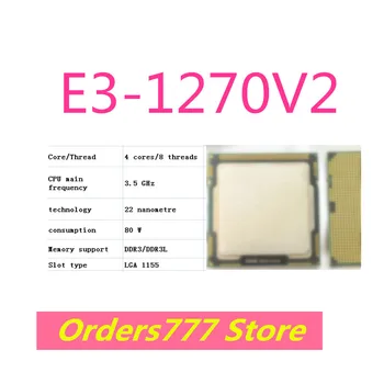 חדש מיובא המקורי E3-1270V2 1270V2 מעבד 4 ליבות 8 חוטים 3.5 GHz 80W 22nm DDR3 R3L אבטחת איכות